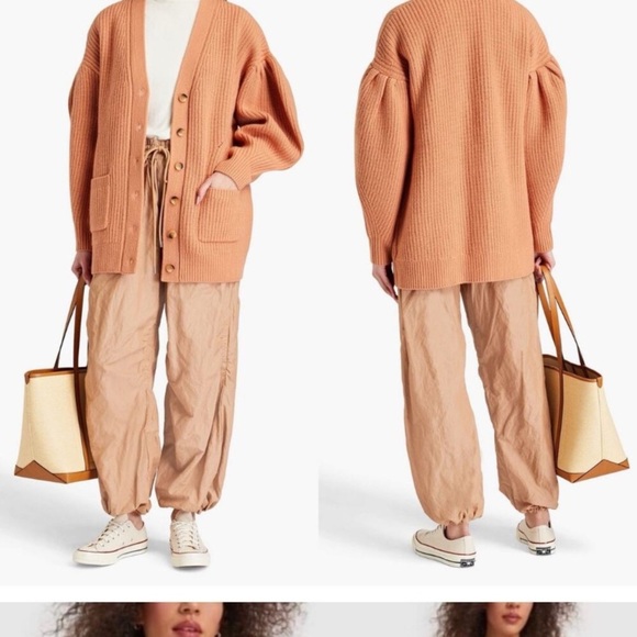 Ulla Johnson Tillie Oversized Cardigan Sedona Orange Size‎ Large - Picture 2 of 9